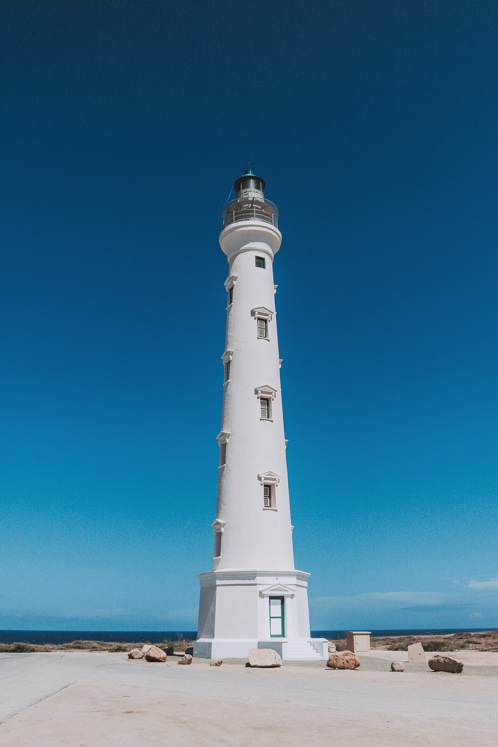 The California Lighthouse on Aruba's northwestern tip