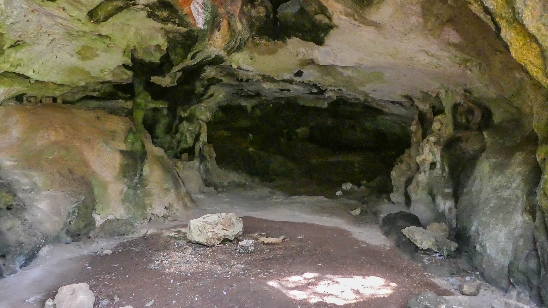 Limestone cave entrance inside Christoffel National Park, Curaçao