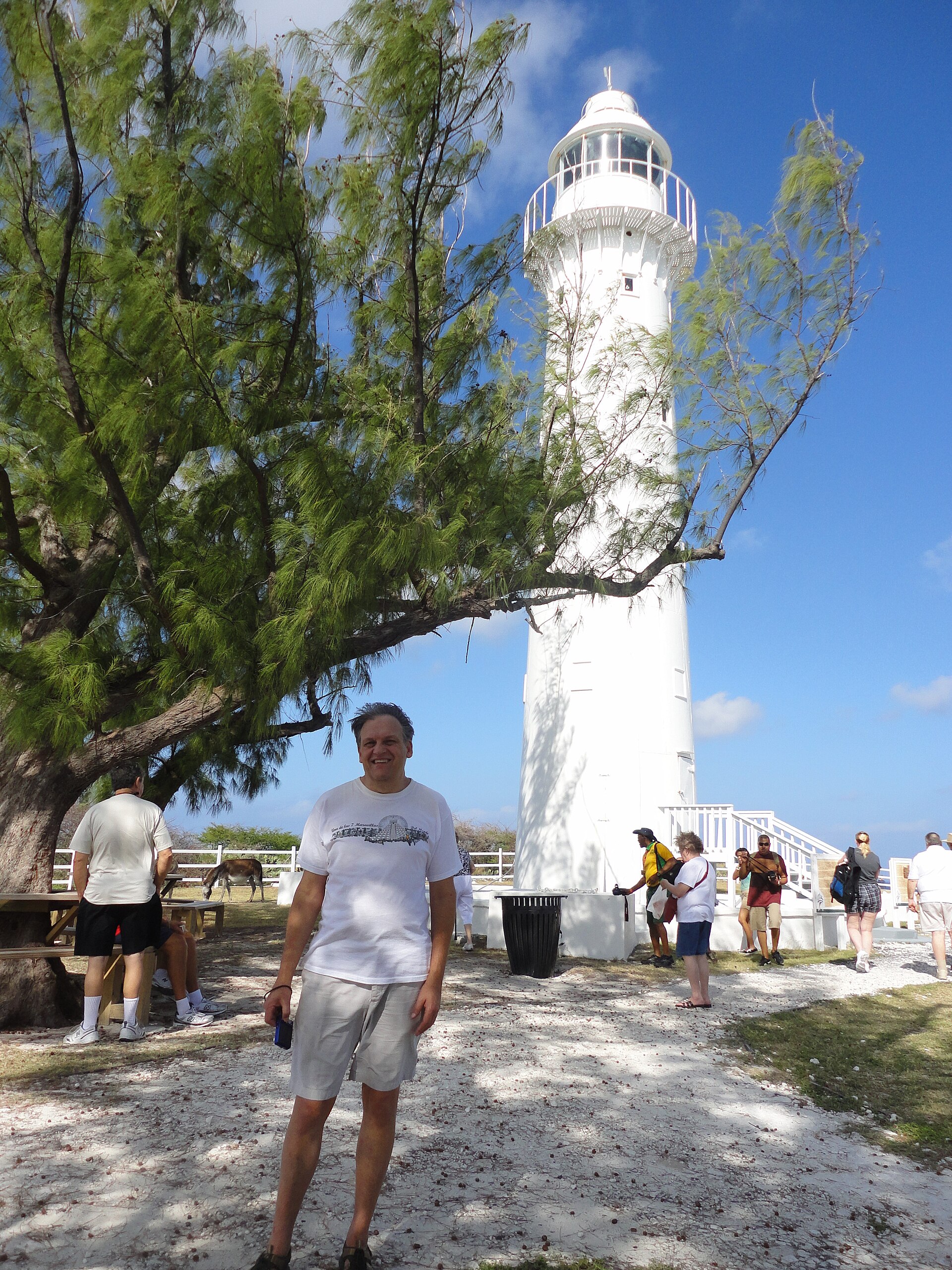 The historic 1852 lighthouse on the northern tip of Grand Turk island